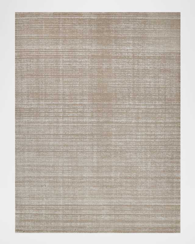 Martelli Modern Hand-Loomed Taupe Rug, 4' x 6'